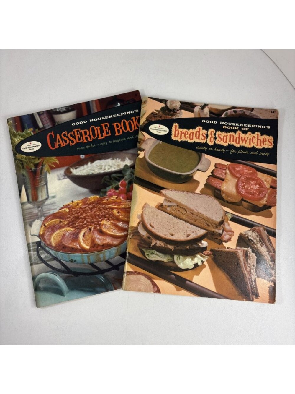 Good Housekeeping MidCentury Recipe booklets 1958 Casseroles Breads & Sandwiches